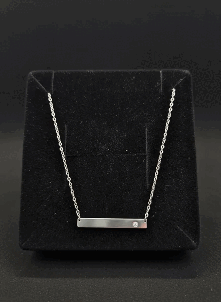 925 Sterling and zirconium necklace