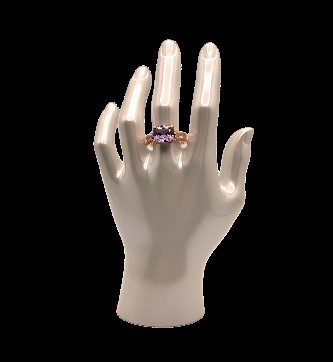 Amethyst in Sterling Ring