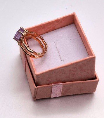 Amethyst in Sterling Ring