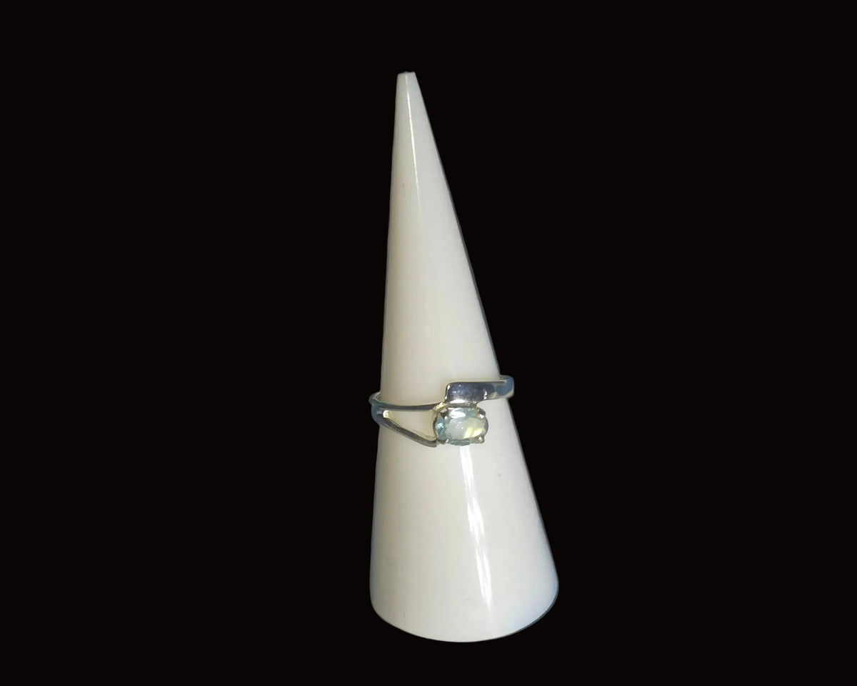 Blue Topaz and Sterling Silver Ring