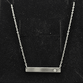 925 Sterling and zirconium necklace