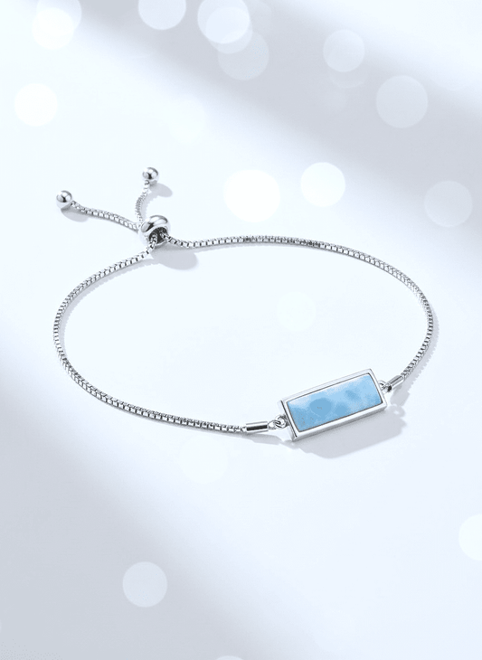 Rectangle Larimar Bracelet